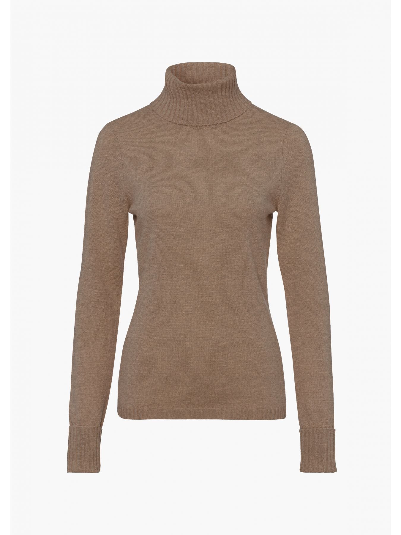 FTC cashmere rullekrave naturel taupe - Den Lille Ida - FTC