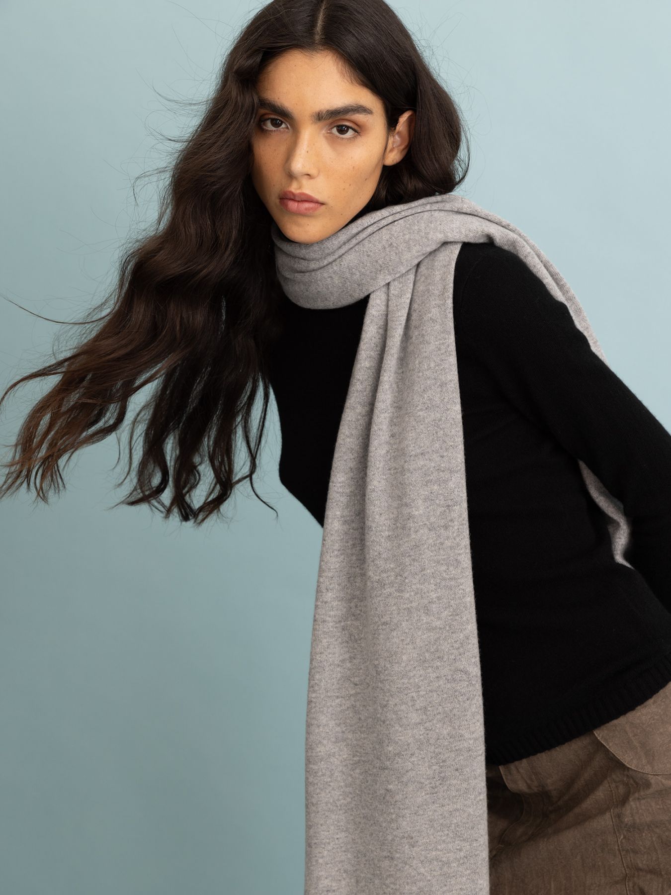 FTC Cashmere tørklæde Opal Grey - Den Lille Ida - FTC