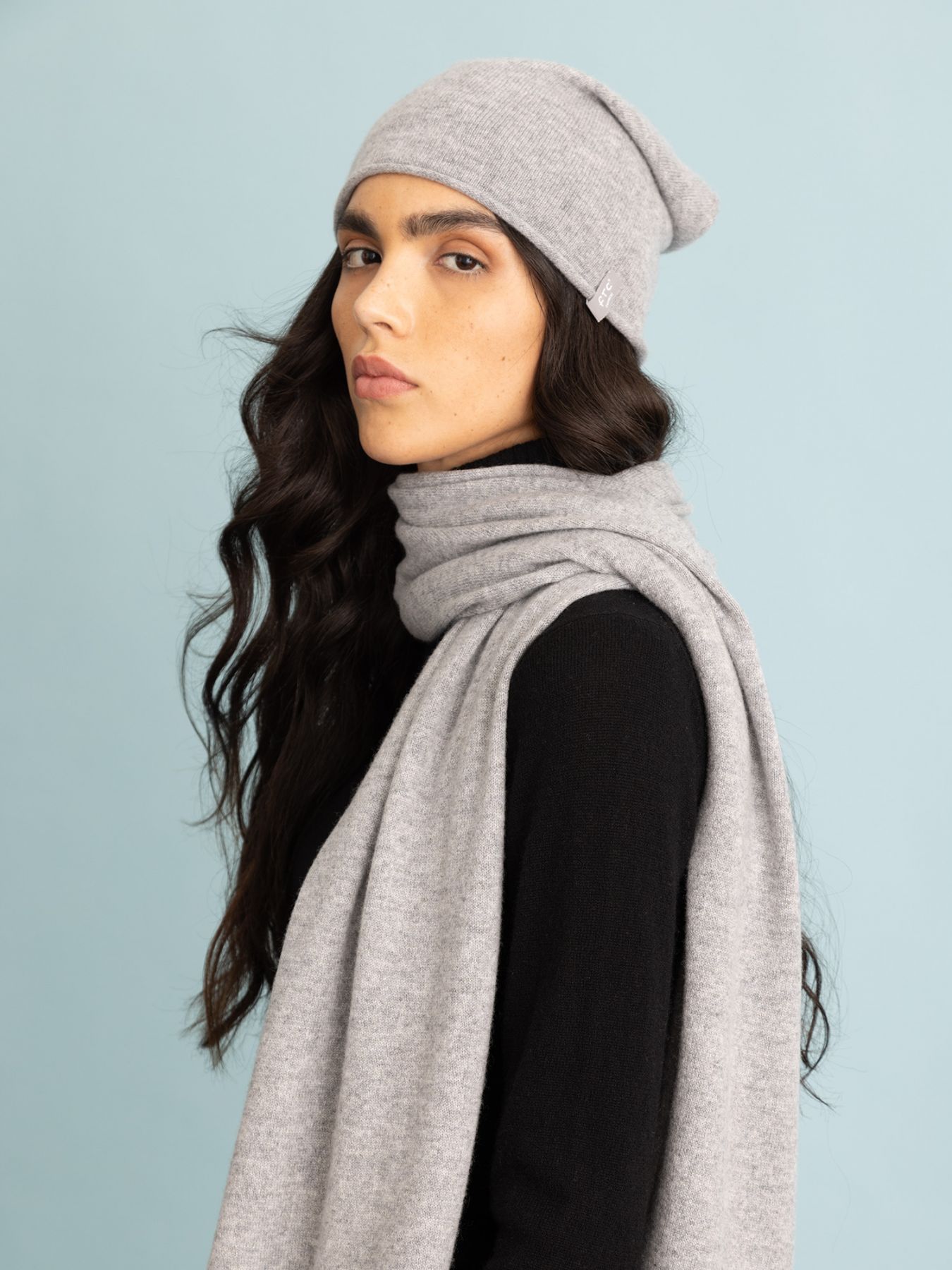 FTC Cashmere tørklæde Opal Grey - Den Lille Ida - FTC