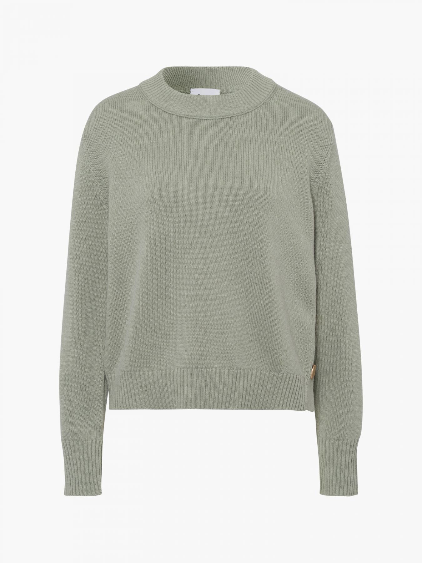 FTC Pullover med knapdetaljer Faded Moss - Den Lille Ida - FTC