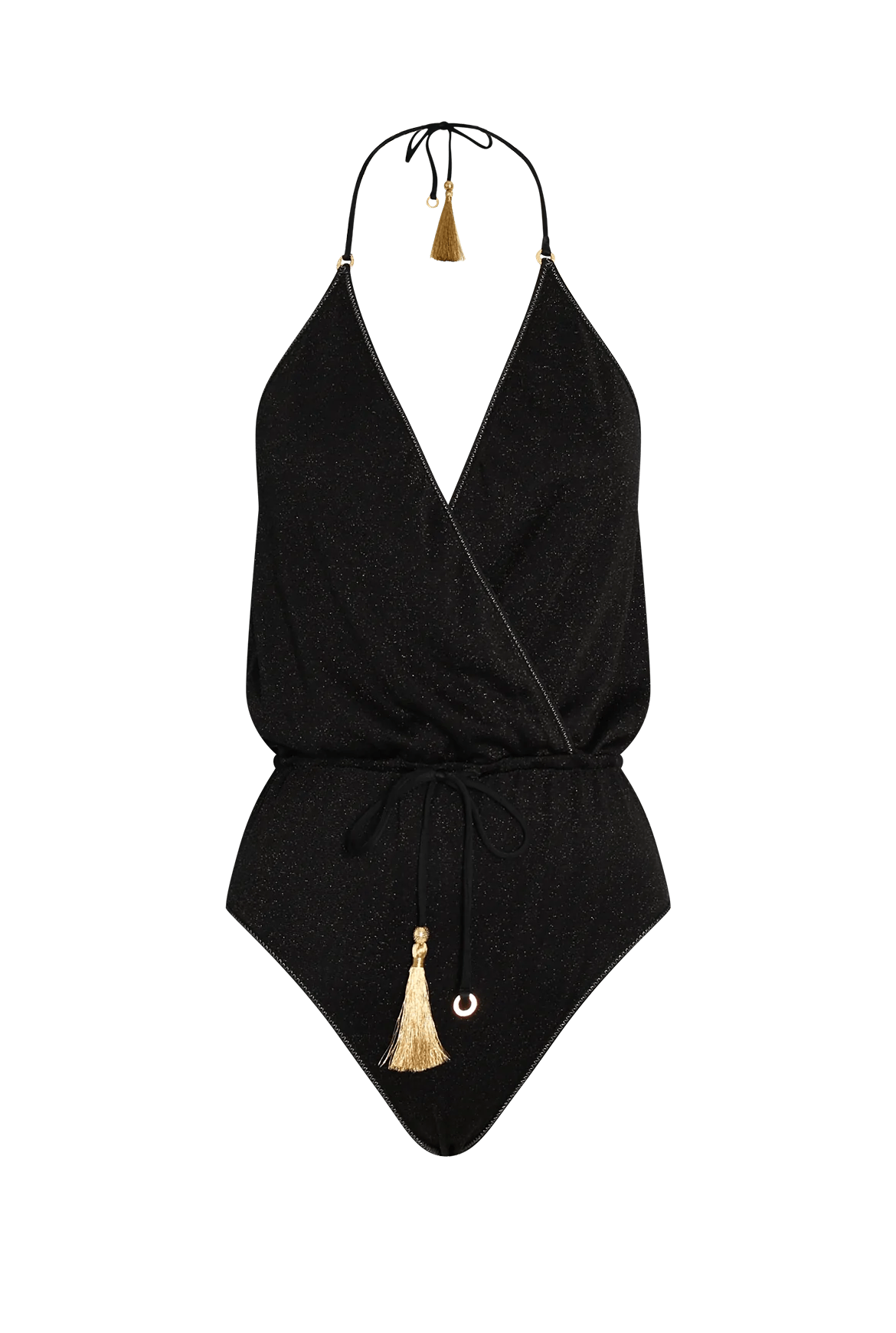 Hanne Bloch Black Glitter V-Swimsuit - Den Lille Ida - HANNE BLOCH