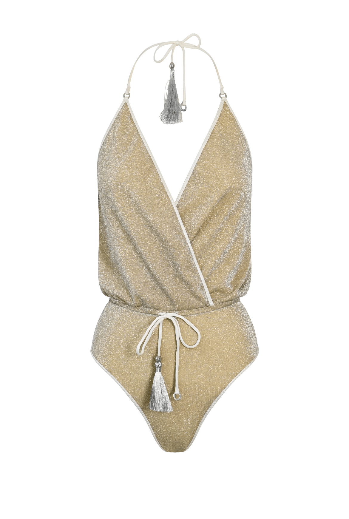 HANNE BLOCH Cream Glitter V - Swimsuit - Den Lille Ida - HANNE BLOCH