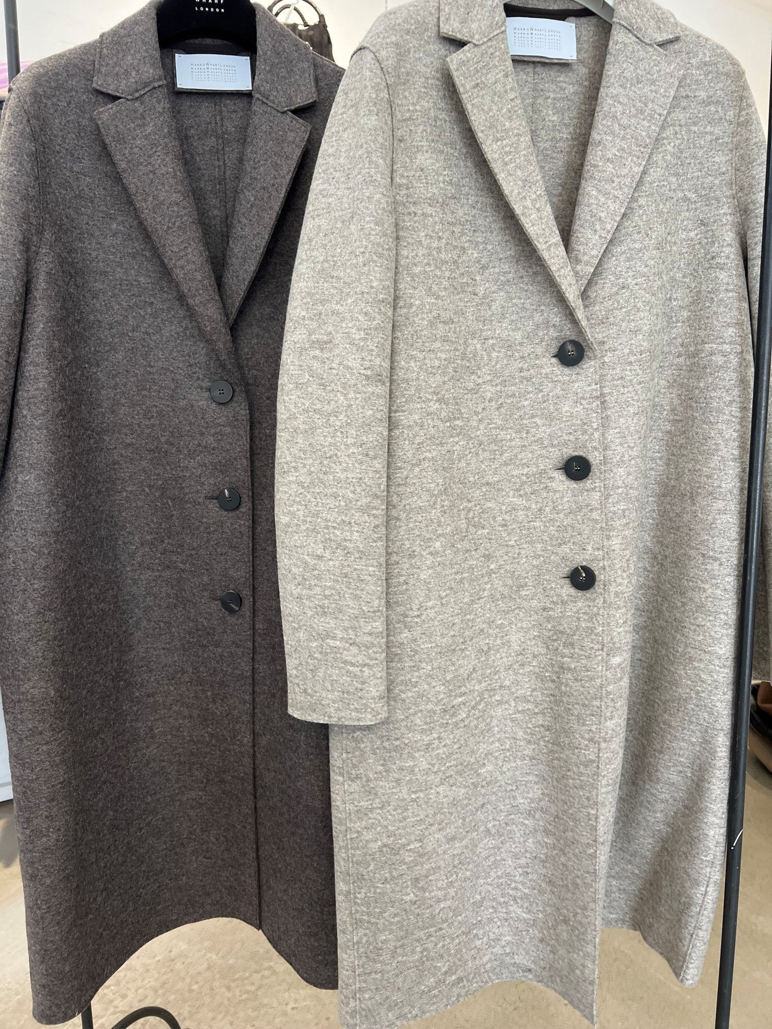 Harris Wharf Overcoat Pressed Wool - Den Lille Ida - Harris Wharf