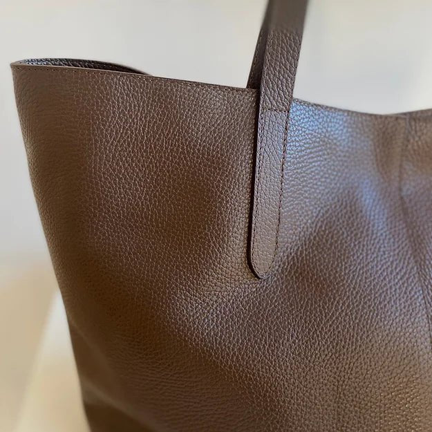 Infinito Karin Leather Tote/shopper Cacao - Den Lille Ida - Infinito