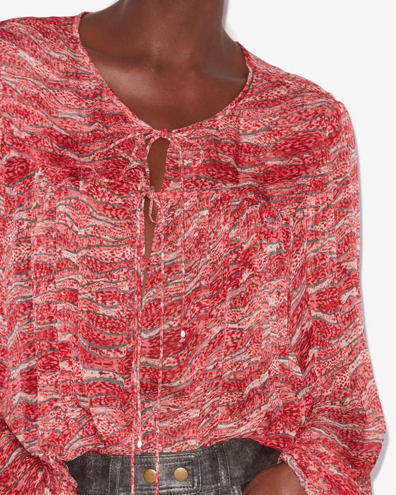 Isabel Marant Advika Top Red - Den Lille Ida - Isabel Marant Étoile