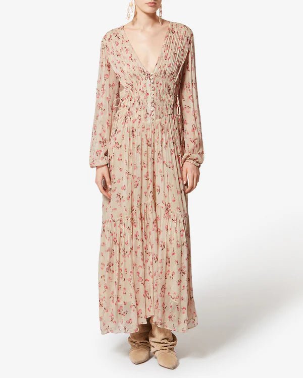 Isabel Marant Briane Dress Beige - Den Lille Ida - Isabel Marant Étoile