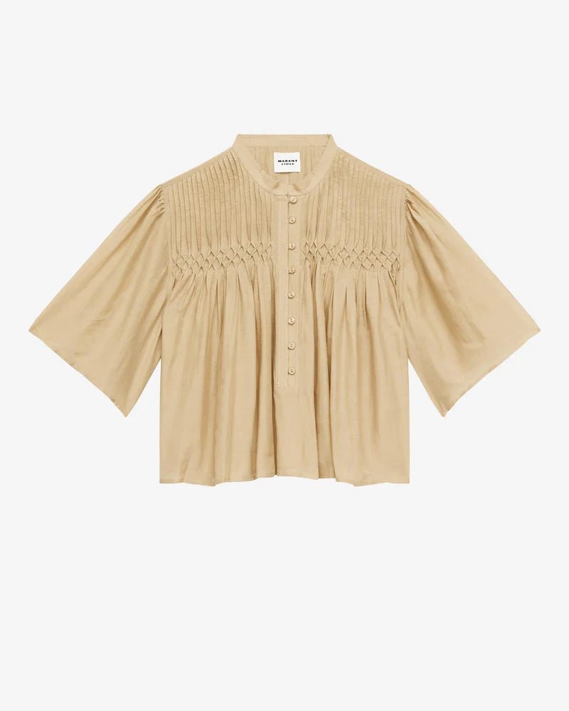 Isabel Marant Destiny Top Light Khaki - Den Lille Ida - Isabel Marant Étoile