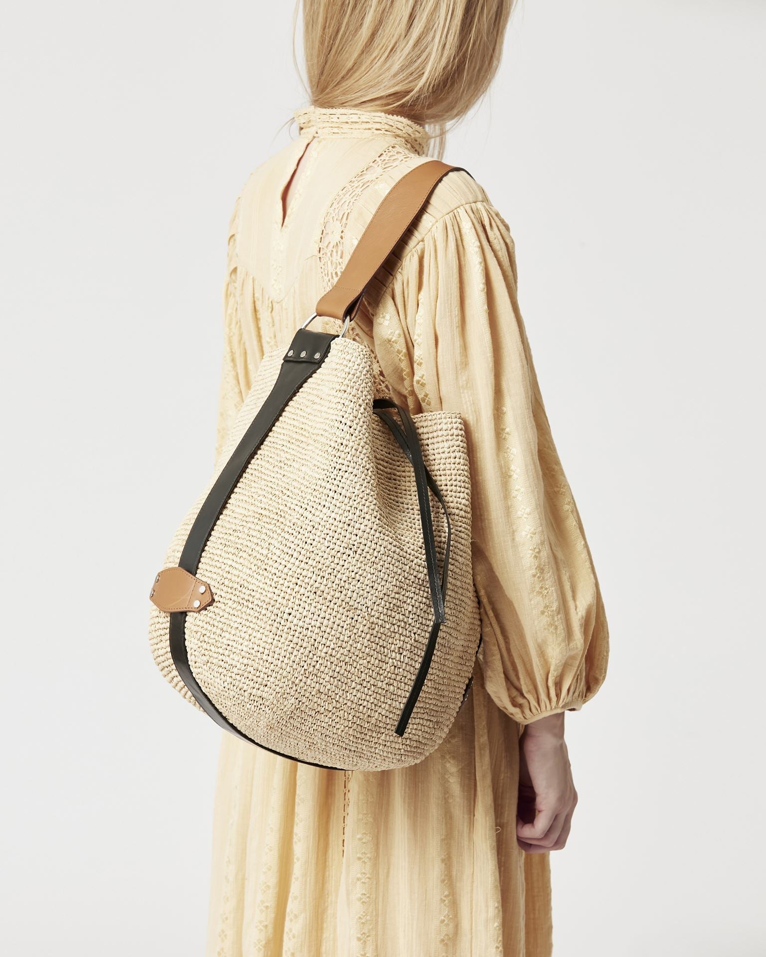 Isabel Marant Étoile BAYIA RAFFIA BUCKET BAG - Den Lille Ida - Isabel Marant Étoile