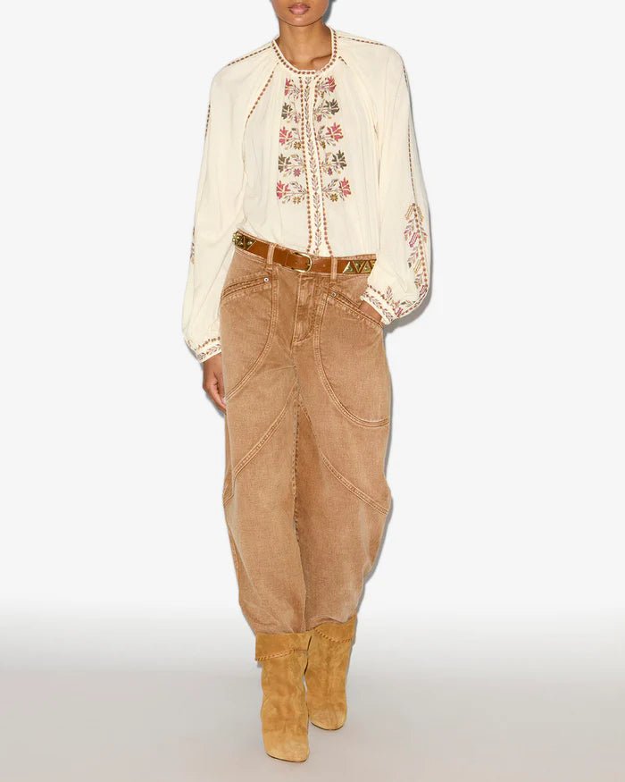 Isabel Marant Étoile LYNNE BLUSE Ecru - Den Lille Ida - Isabel Marant Étoile