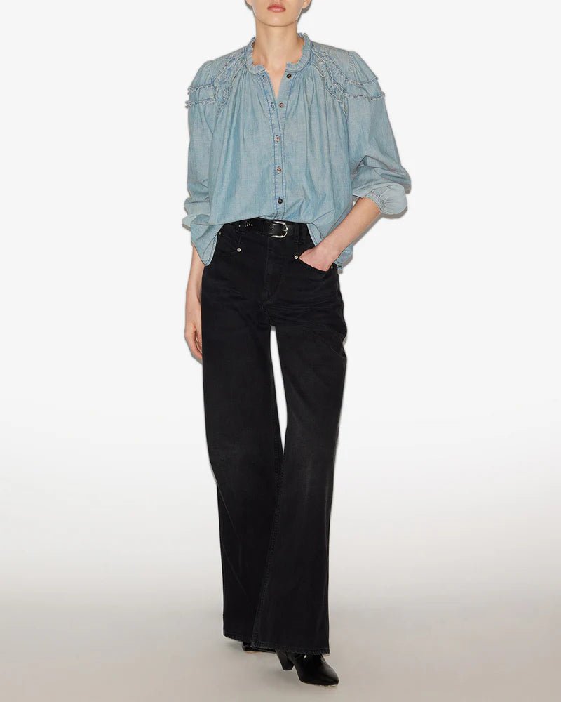 Isabel Marant Etoile Milya Top Blue - Den Lille Ida - Isabel Marant Étoile