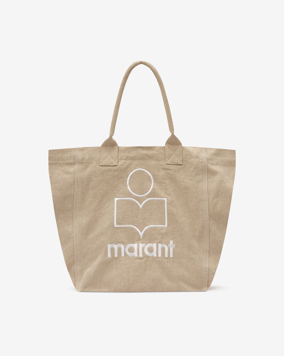 Yenky Logo Tote Bag Beige - Den Lille Ida - Isabel Marant Étoile