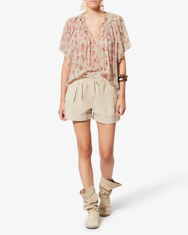 Isabel Marant Neslya Top Beige - Den Lille Ida - Isabel Marant Étoile