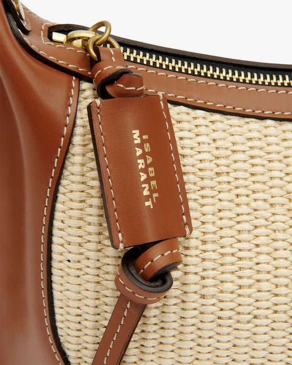 Isabel Marant Oskan Moon Shoulder Bag Natural/Cognac - Den Lille Ida - Isabel Marant Étoile