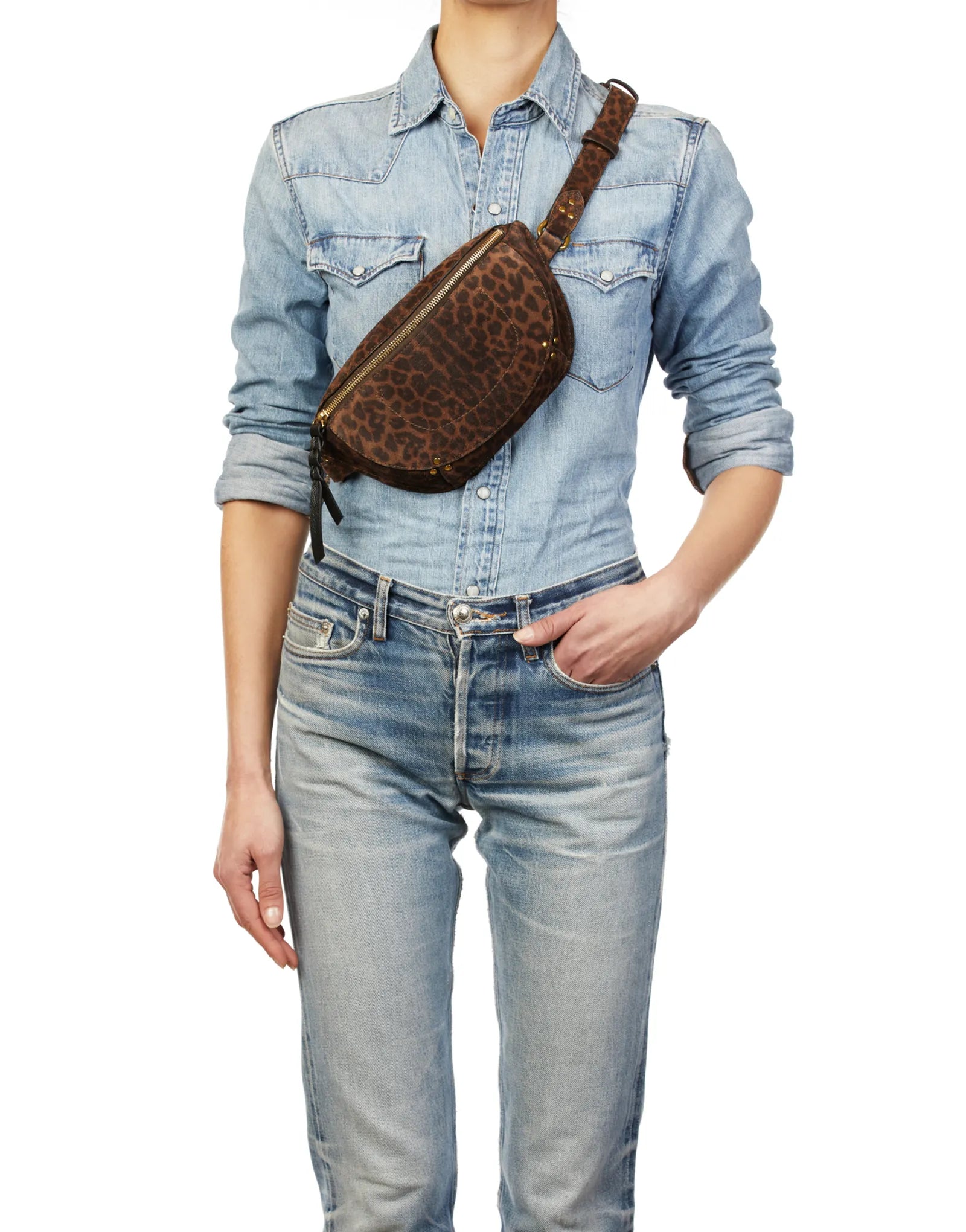 Jerome Dreyfuss Lino Banane Suede Leopard - Den Lille Ida - Jérôme Dreyfuss