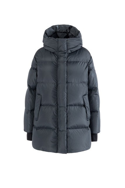 Lempelius Anu Down Coat Graphite Blue
