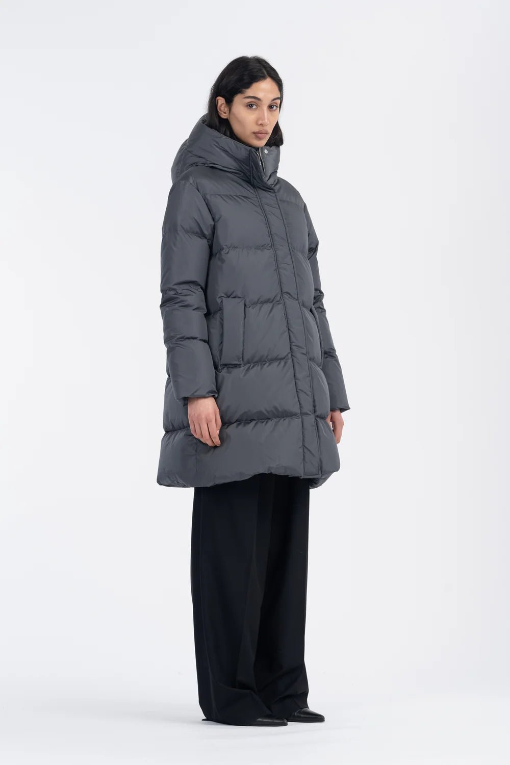 Lempelius Nev Down Coat Iron Grey - Den Lille Ida - Lempelius