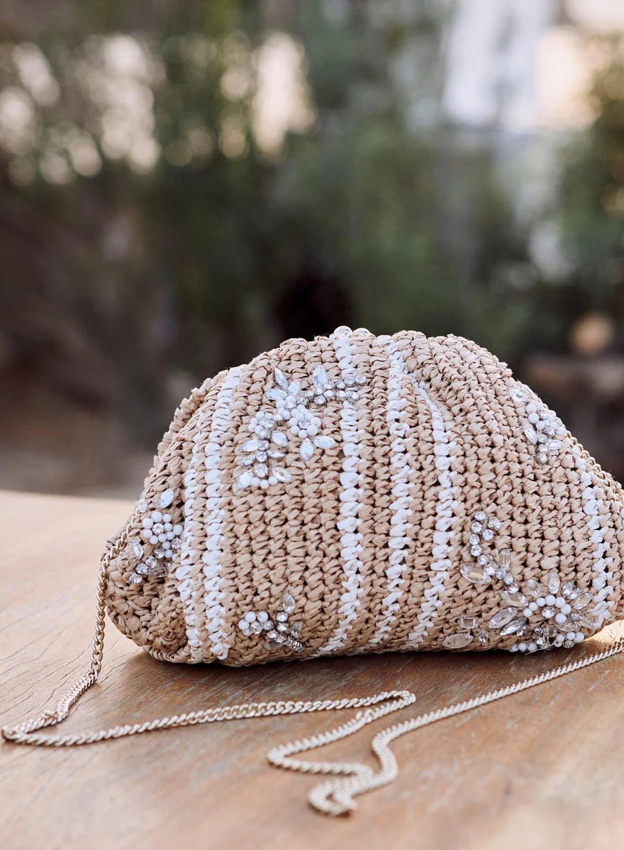 M.A.B.E. Alora Clutch - Nat/Ecru - Den Lille Ida - M.A.B.E