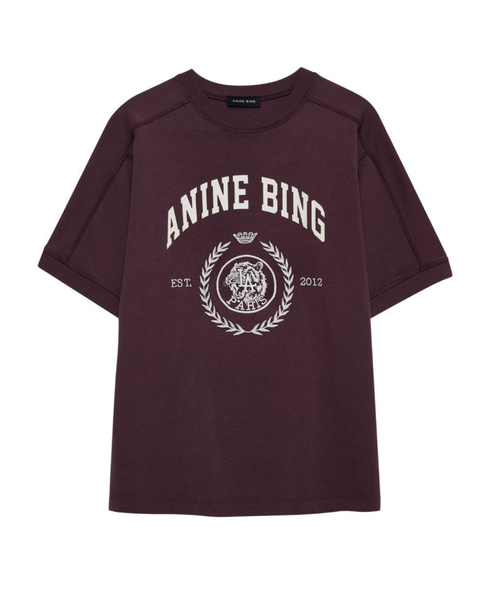 Anine Bing Jaylin Tee Collegiate Fig