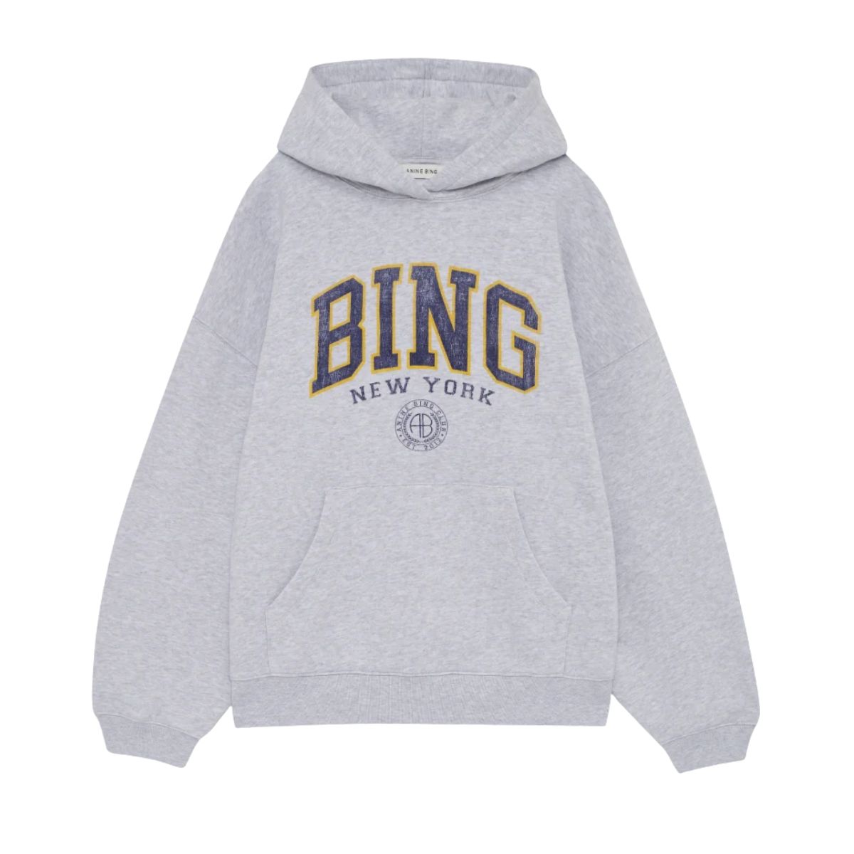 Anine Bing Harvey Sweatshirt Bing NY Light Heather Grey