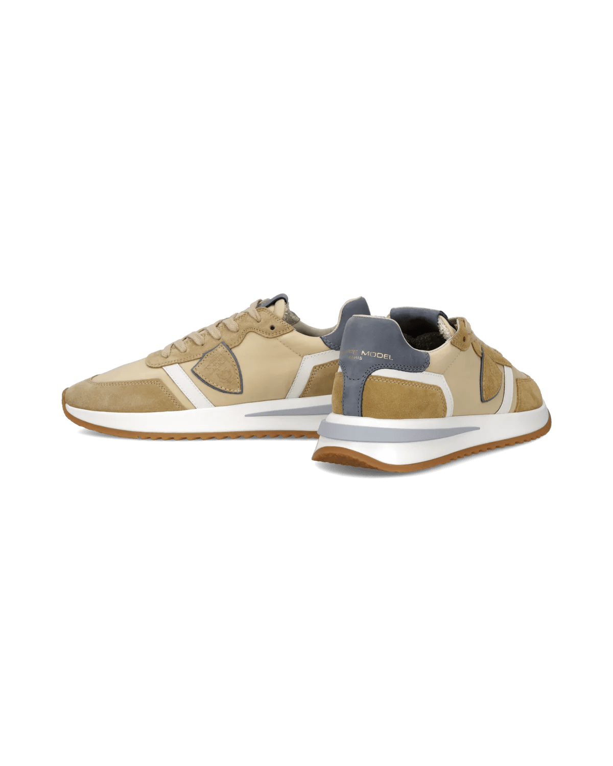 Philippe Model Tropez 2.1 Sneakers Sand Beige Blue - Den Lille Ida - Philippe Model