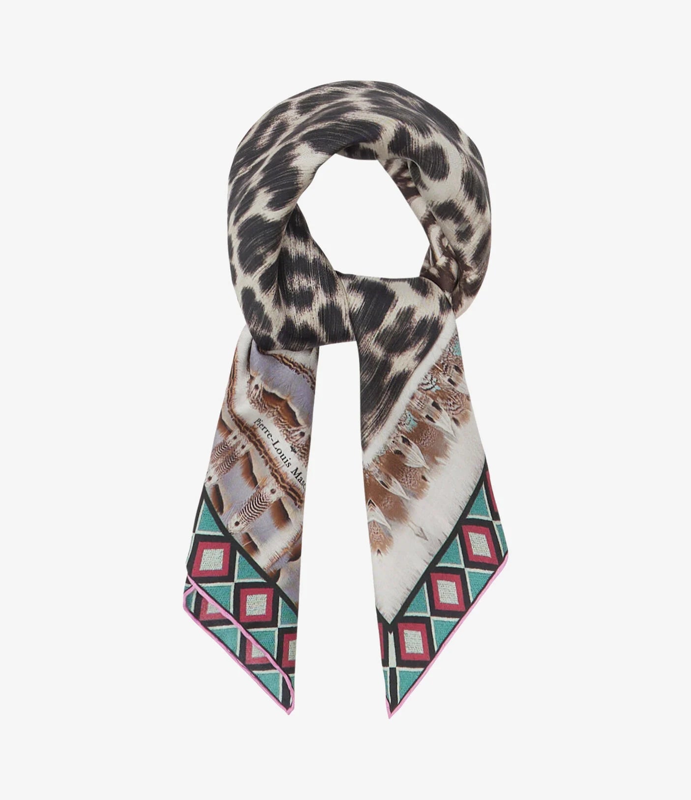 Pierre - Louis Mascia Aloe Bandana Silk Scarf Trama Selvatica - Den Lille Ida - Pierre - Louis Mascia