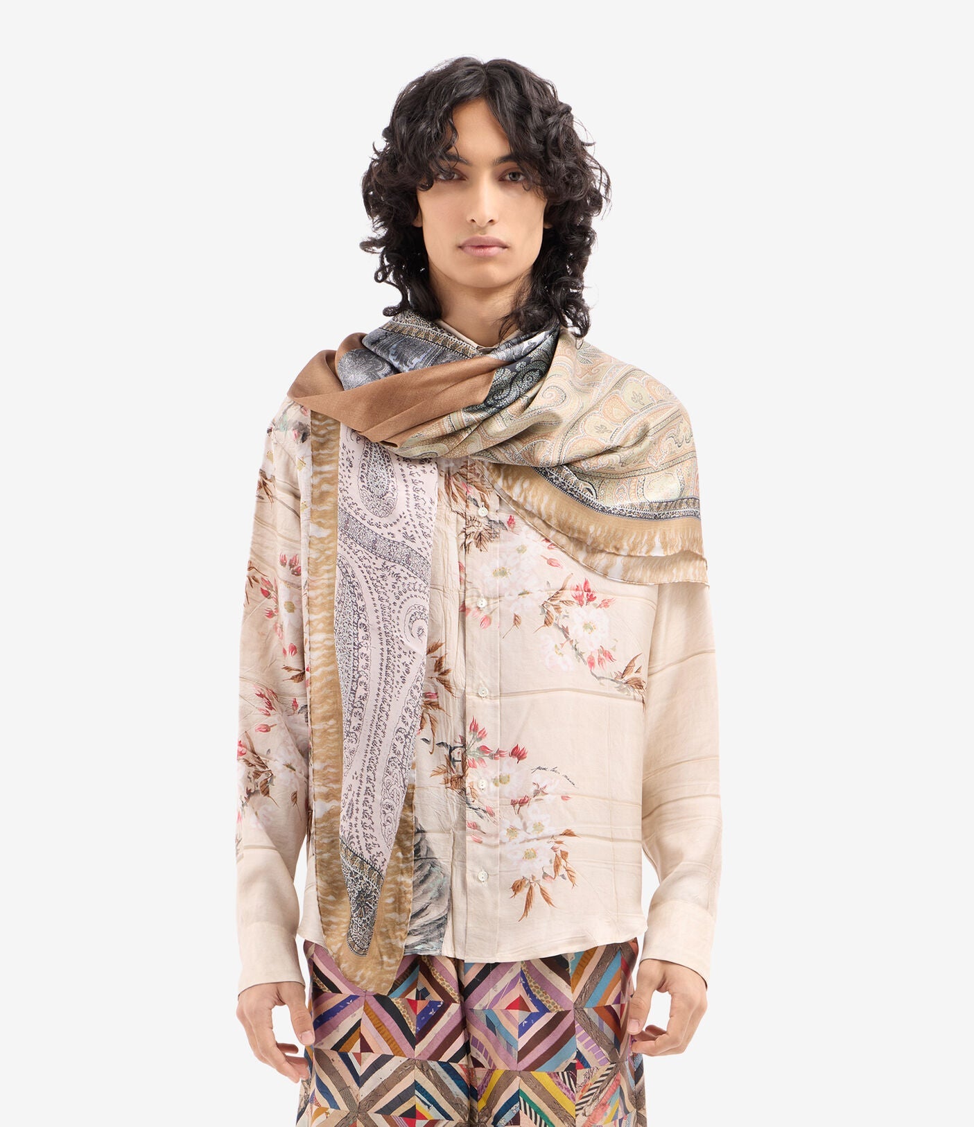 Pierre - Louis Mascia Molare Silk Scarf Corallo Antico - Den Lille Ida - Pierre - Louis Mascia