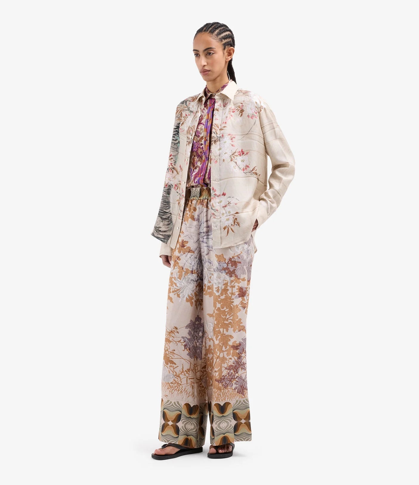 Pierre - Louis Mascia Palazzo Silk Trousers Cialda - Den Lille Ida - Pierre - Louis Mascia