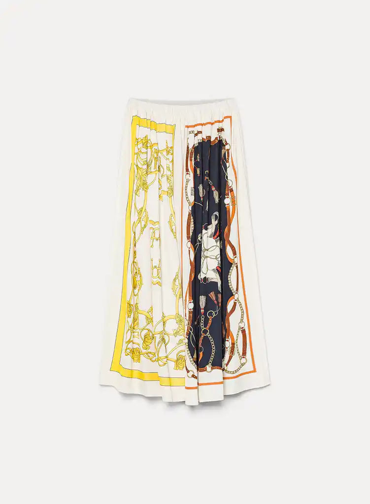 forte_forte "the crown" print viscose twill skirt