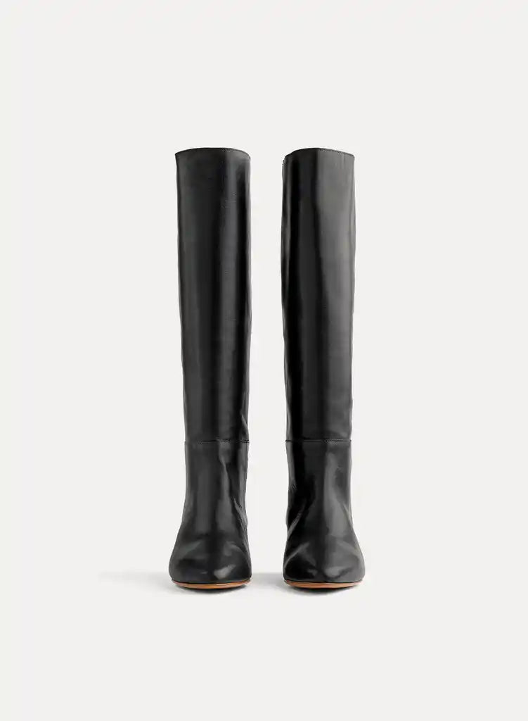forte_forte leather high boots black