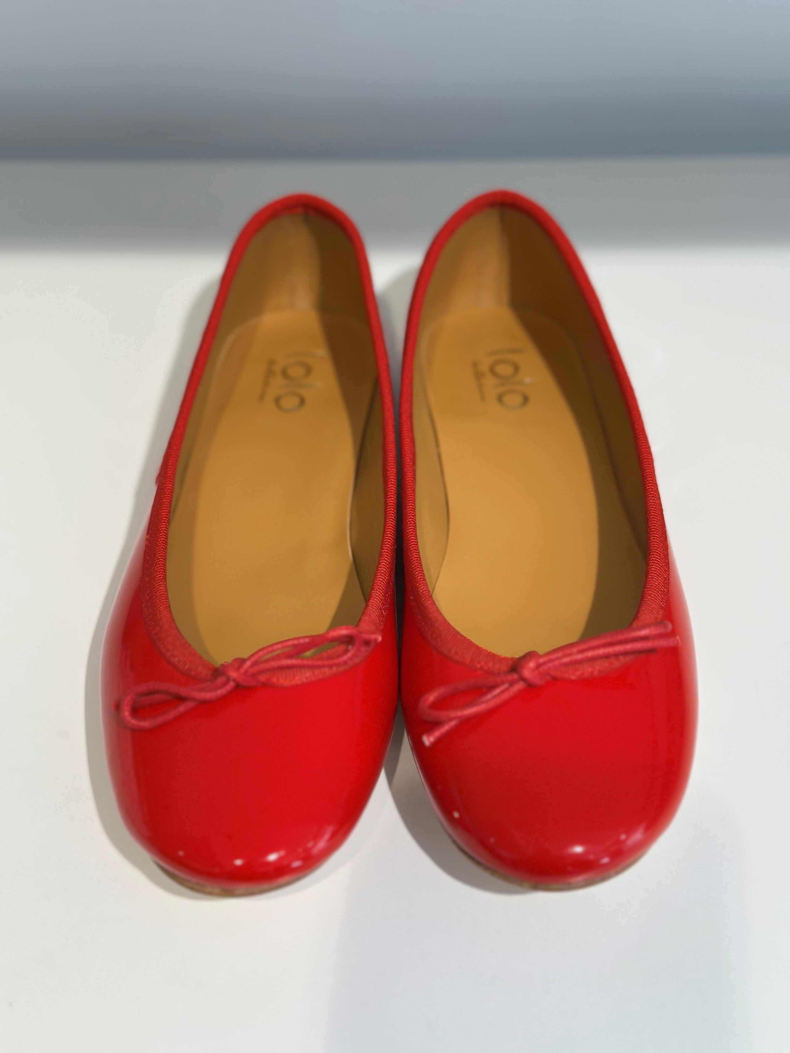 lolo the Ballerina Capri Patent Rød