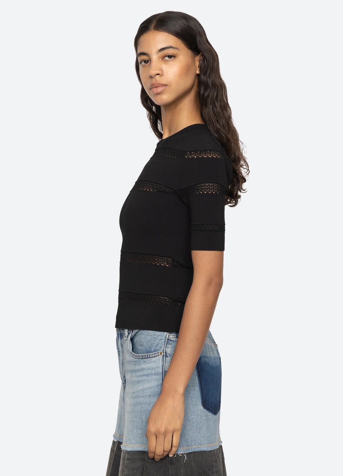 Sea New York Devon Knit Tee Black - Den Lille Ida - Sea New York