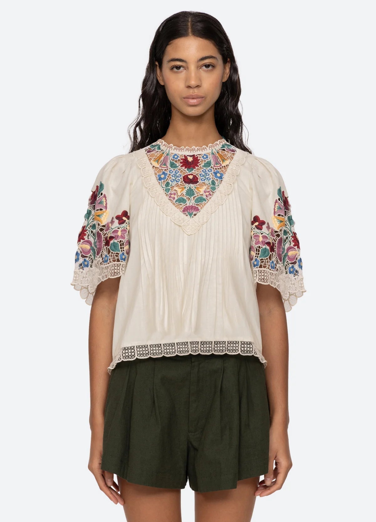 Sea New York Katharine Embroidery S/S Top - Den Lille Ida - Sea New York