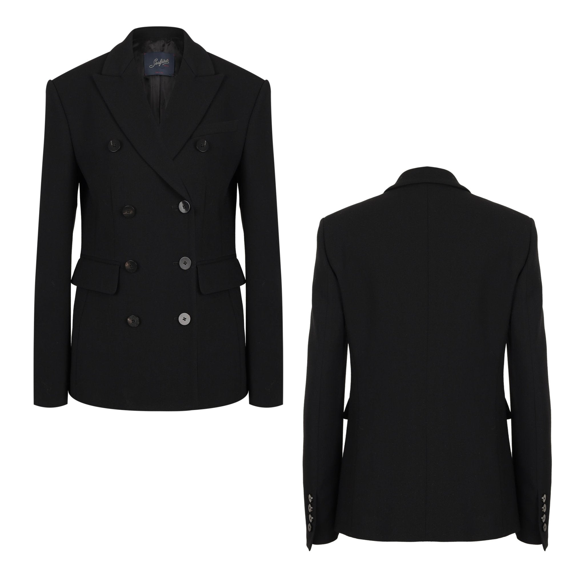 Seafarer Blazer Chantal Crepe di Lana Black - Den Lille Ida - Seafarer