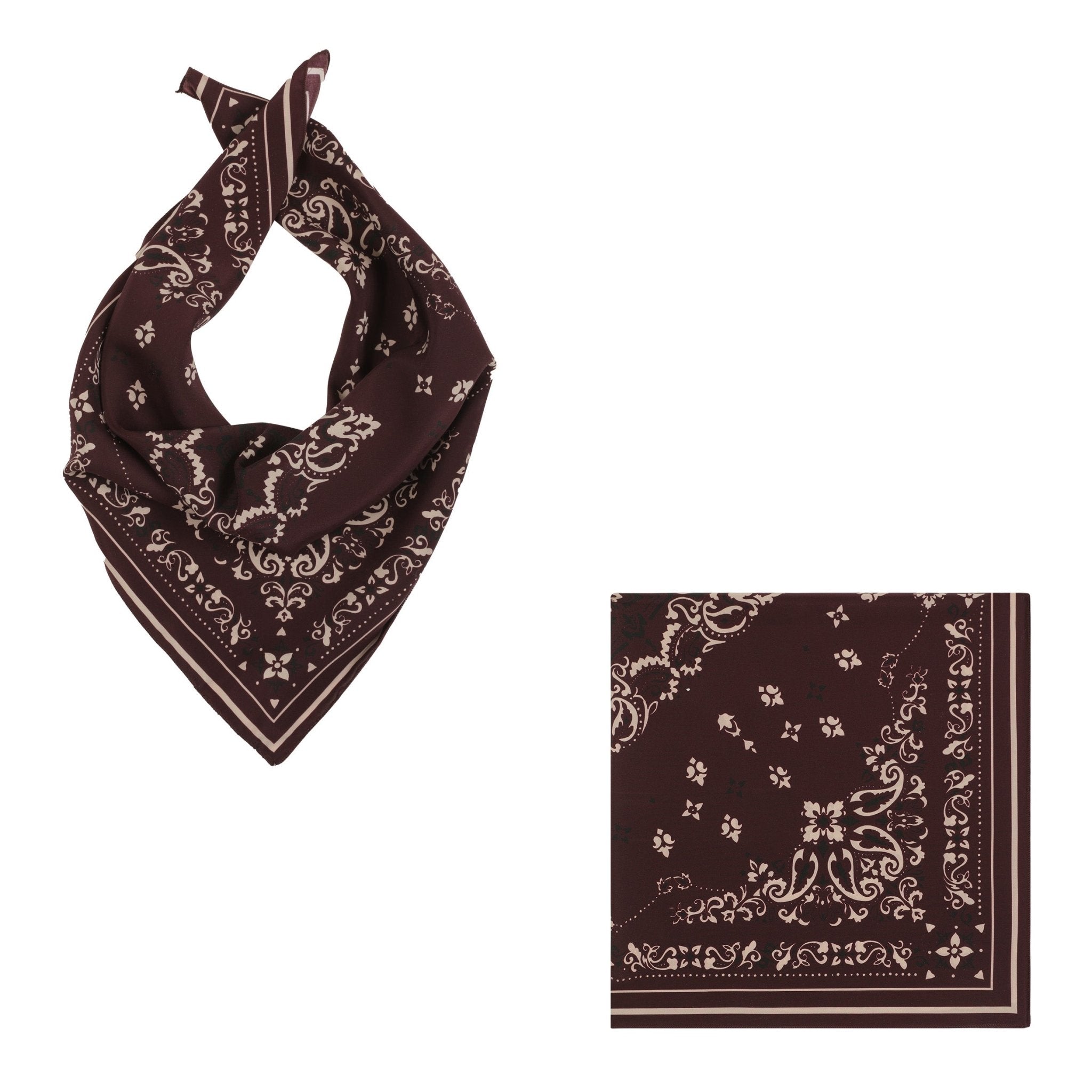 Seafarer Silk Scarf Mermaid Bordeaux - Den Lille Ida - Seafarer