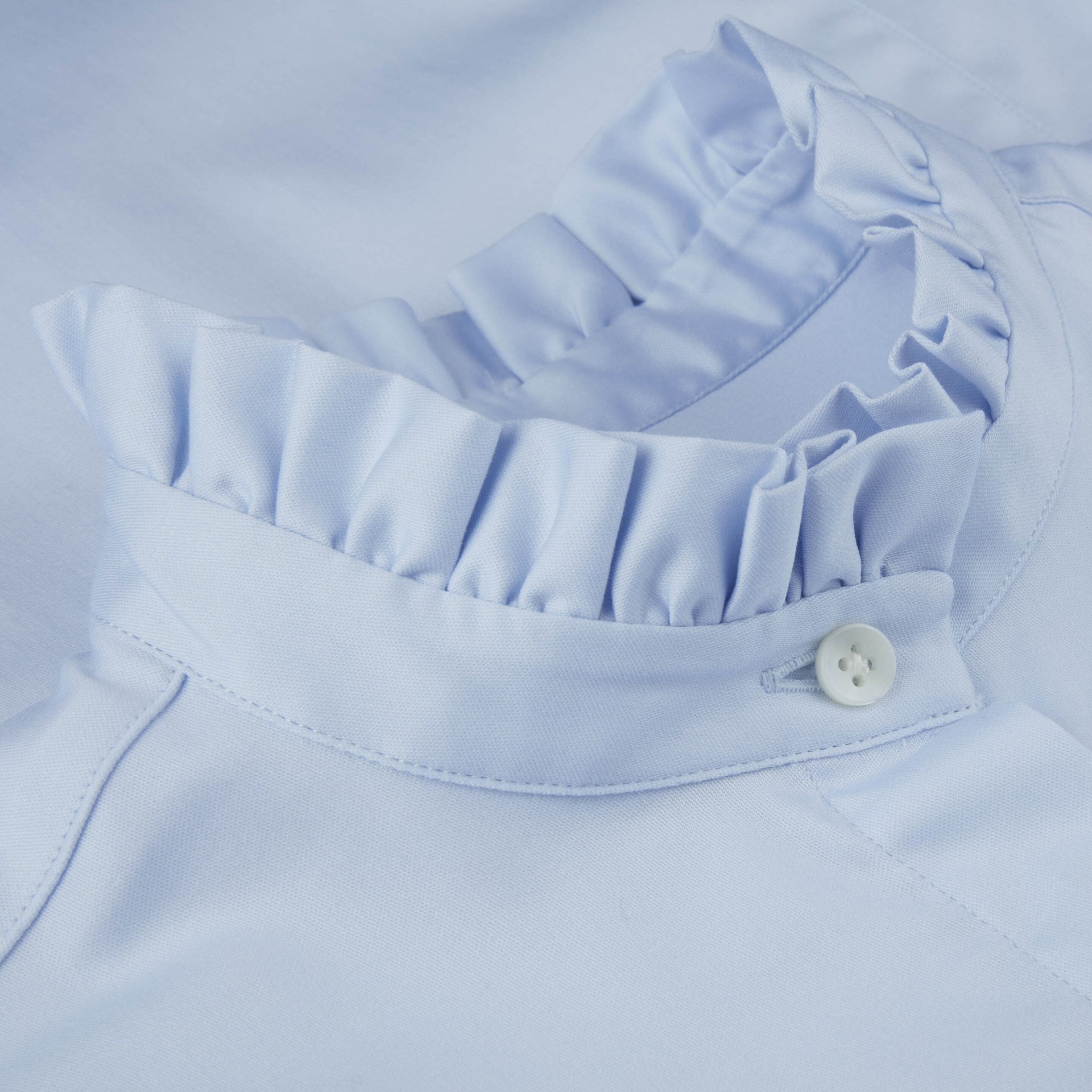 Stenströms Darya Light Blue Frill Blouse - Den Lille Ida - Stenströms