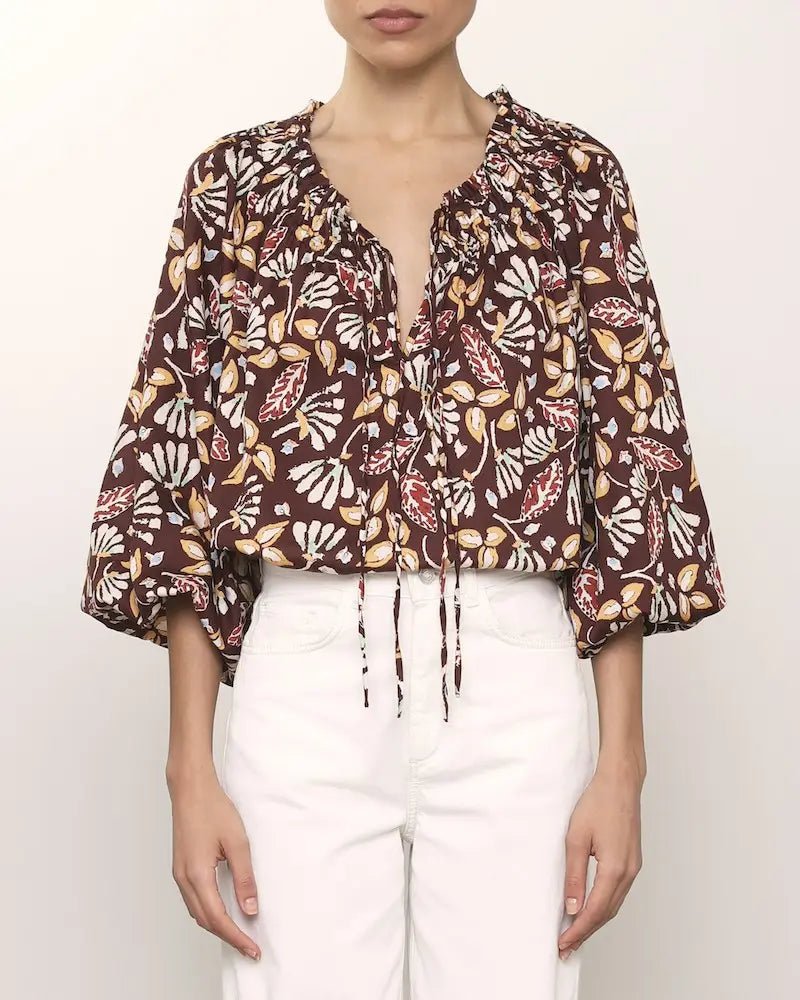 Vanessa Bruno Enya Blouse Brown - Den Lille Ida - Vanessa Bruno