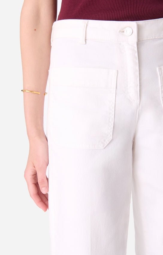 Vanessa Bruno Helias Cropped Jeans High - Waist White - Den Lille Ida - Vanessa Bruno