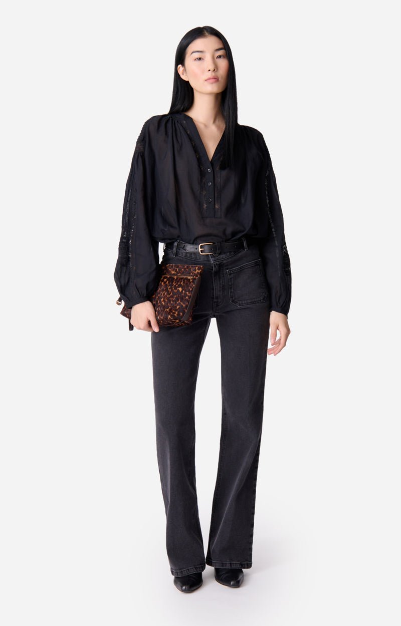 Vanessa Bruno Nipoa Shirt Noir - Den Lille Ida - Vanessa Bruno