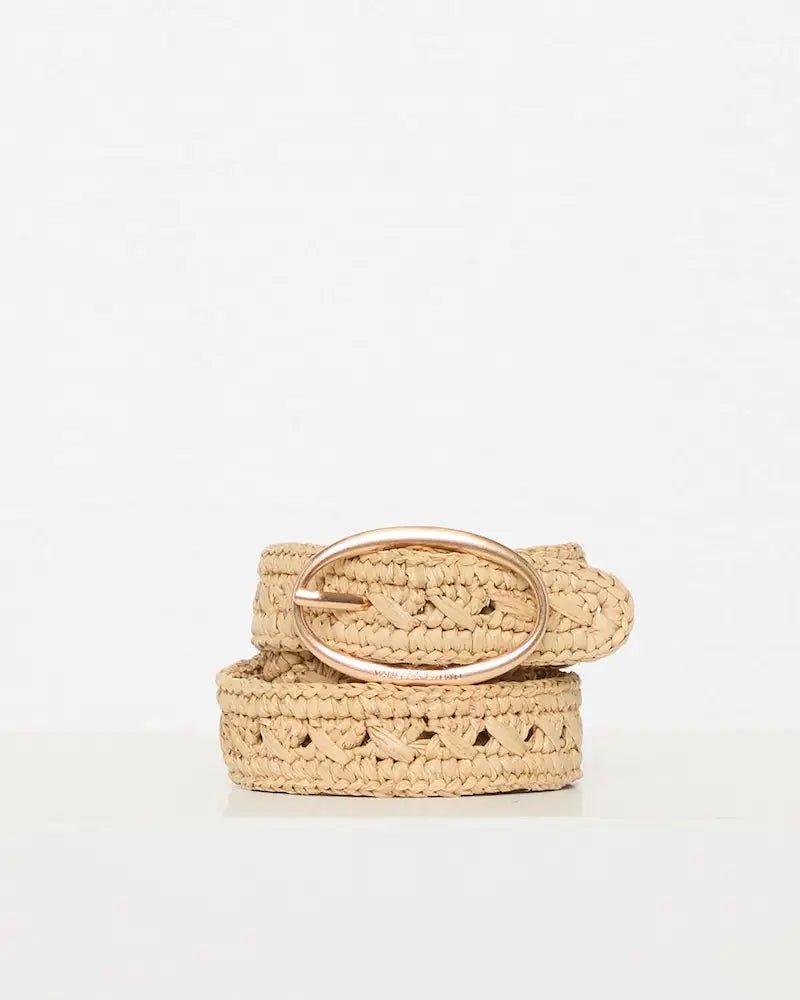 Vanessa Brunu Raffia Belt 25 mm - Den Lille Ida - Den Lille Ida